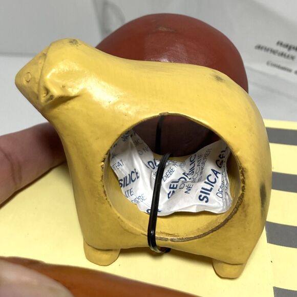 Pier 1 Imports Farm Animals Country Kitchen Wood Napkin Ring Holder Set of 4 NEW - Picture 8 of 15